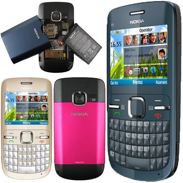 ORIGINAL NOKIA C Series C3-00 Bluetooth FM JAVA 2MP Unlocked WIFI ...