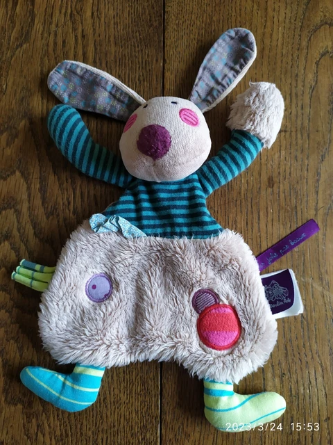 Doudou plat Lapin Les jolis pas beaux Moulin roty