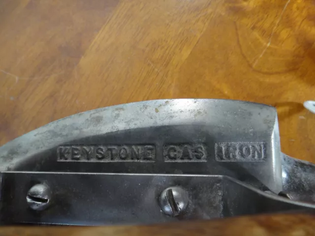 Vintage Sad Iron / Gas Iron Keystone 7" 3