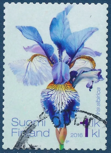 Finland 2016 Used Stamp - Siberian Iris - Iris Sibirica - Flower - Flora