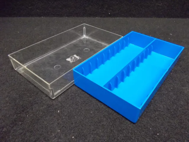 Storage Box, E.g. for Dias, Crystal / Blue #K-307-02