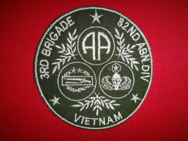 VIETNAM War Patch US Army 3rd Brigade 82nd Airborne Division VIETNAM