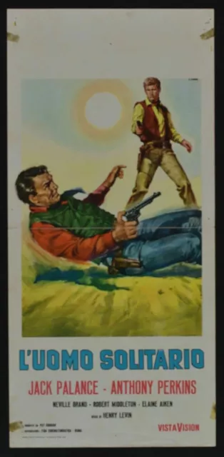 L131 Affiche L'Homme Solitaire Avec Jack Palance Et Anthony Perkins