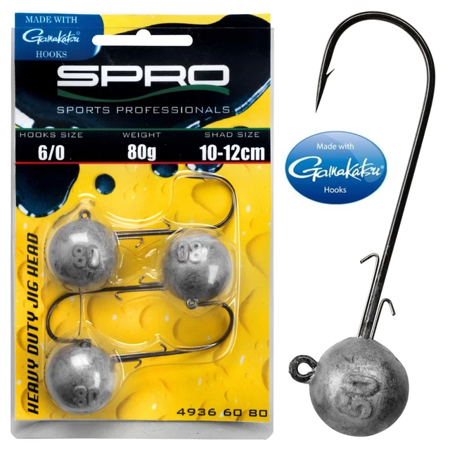 Spro Jigkopf Round Jig 90 HD Special Gr.4/0-12/0 20-150g Gamakatsu Meeres Haken