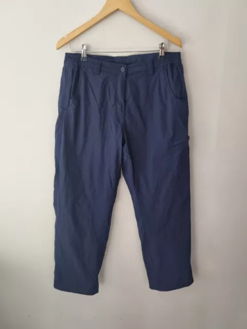 Mountain Warehouse Womens Trousers Size 12 Lined Navy Blue Hiking Waking Outdoor