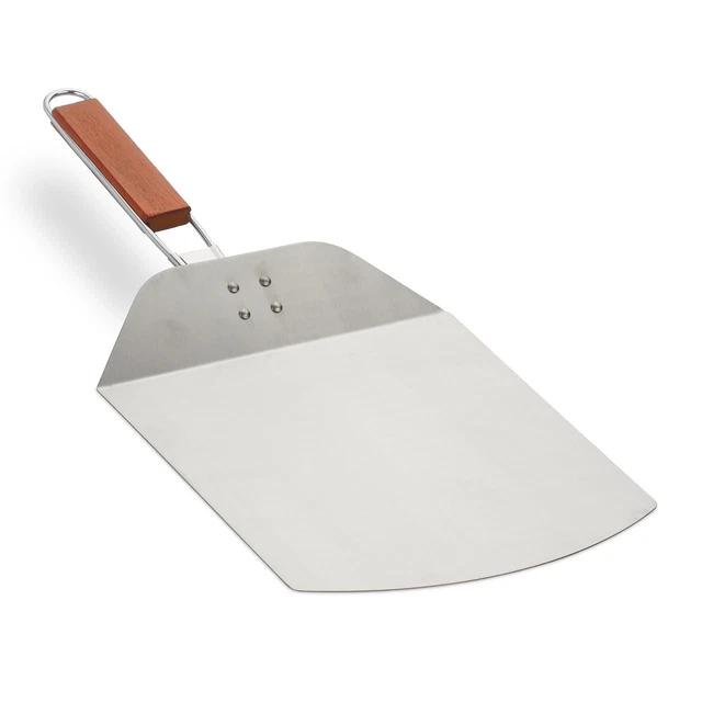 Pelle à pizza Inoxydable Poignée bois Enfourner Tarte flambée Pain Four Pratique