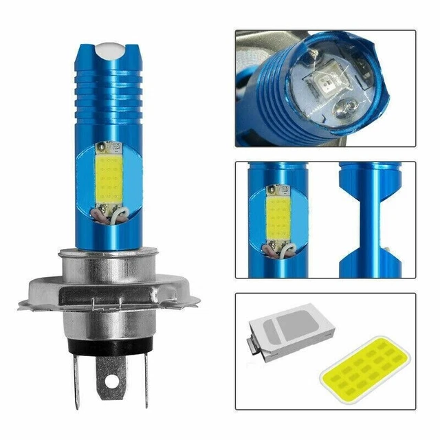 Dc 12V - 24V Ampoule LED Remplacement 20W 3000LM Accessoires Hi/Lo Beam Puissant