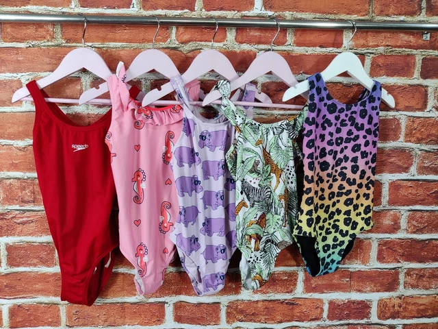 PACCHETTO RAGAZZE ETÀ 5-6 ANNI NEXT SPEEDO ecc COSTUME DA BAGNO BAMBINI 116CM