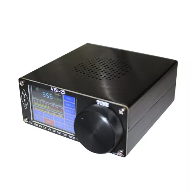 Récepteur radio pleine bande, Scanner radio portable pleine bande AM FM MW  SW SSB LSB Scanner USB portable avec antenne ATS‑20 SI4732