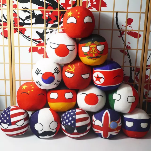 Polandball Plüschtier Anime Countryball Stofftier Puppe Kissen Cosplay Kindergeschenk