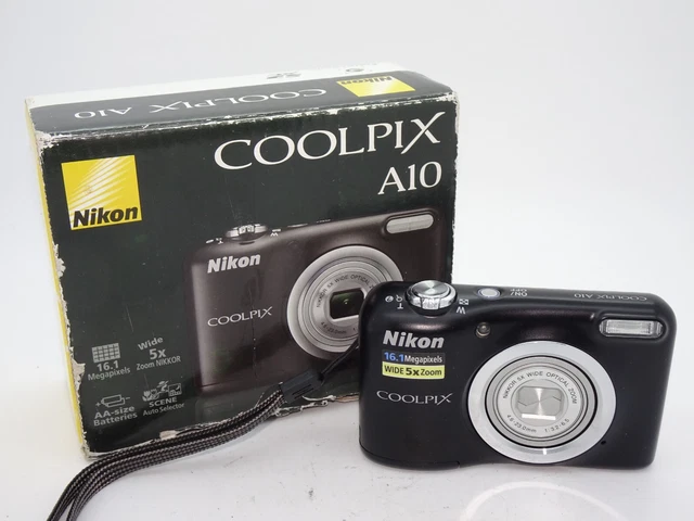 Nikon Coolpix A10 Digital Camera - Black - Boxed