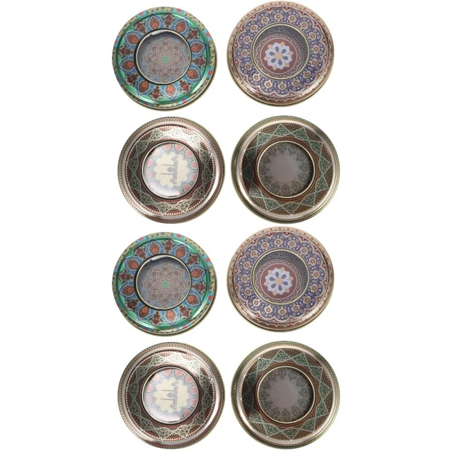 8 pz contenitore da tè piccole scatole zafferano contenitore da tè vintage