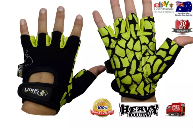 Lions Fit Ladies Weight Lifting Gloves Gym Body Building Training Gloves