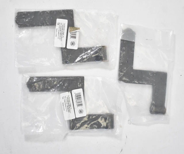 Lot of 3 Renovators Supply Shutter Hinge Wrought Iron 6" H x 6-1/2" Black