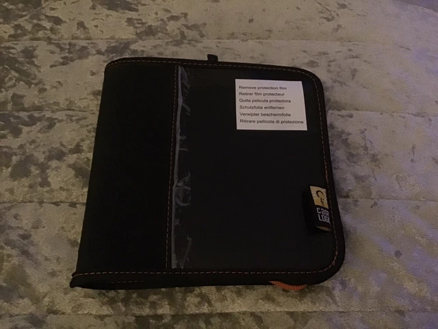 CASE LOGIC BLACK 28 DISC STORAGE WALLET  FOR DVDs, CDs, BLU-RAY DISCS.
