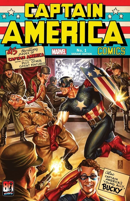 CAPTAIN AMERICA 80th ANNIVERSARY TRIBUTE 1 MARK BROOKS RETRO VARIANT NM