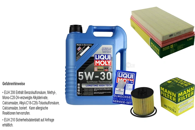 059 130 216 C FILTERSET ORIGINAL 5W30 ÖL 1.6 2.0 VW TOURAN 1T1 1T2 PASAT GOLF 5 6 Audi A3 8p Inspektionspaket Passat 2.0 TDI Ölfilter