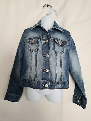 Jordache Girls Jean Jacket XS 4/5 Kids Clothing Coat Outerwear Blue Jean
