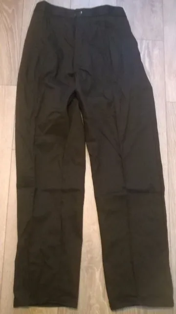 mens black work hospital, Driver, Warehouse NEW trousers, smart sewn in crease.