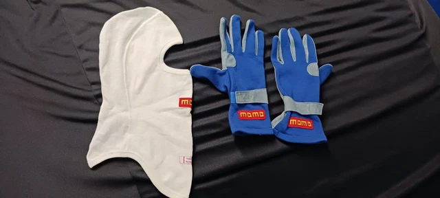 Guanti e sottocasco racing MOMOcorse con nomex fibra aramidica tg.XL  mai usati.