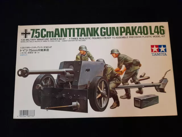 35047 Tamiya 1:35  German 7,5 cm Anti Tank Gun PAK 40/L46