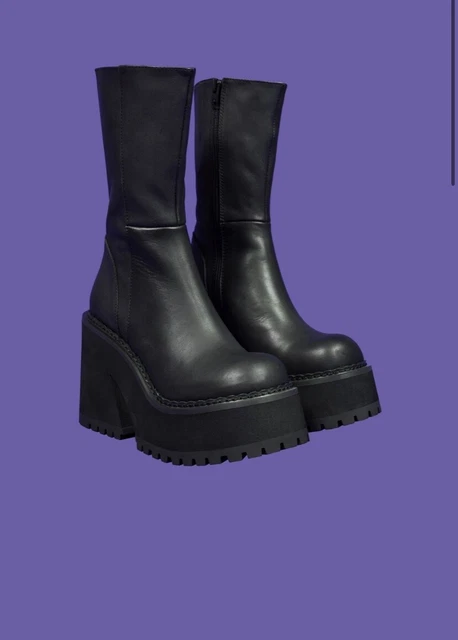 UNIF LEATHER PARKER boots PicClick UK