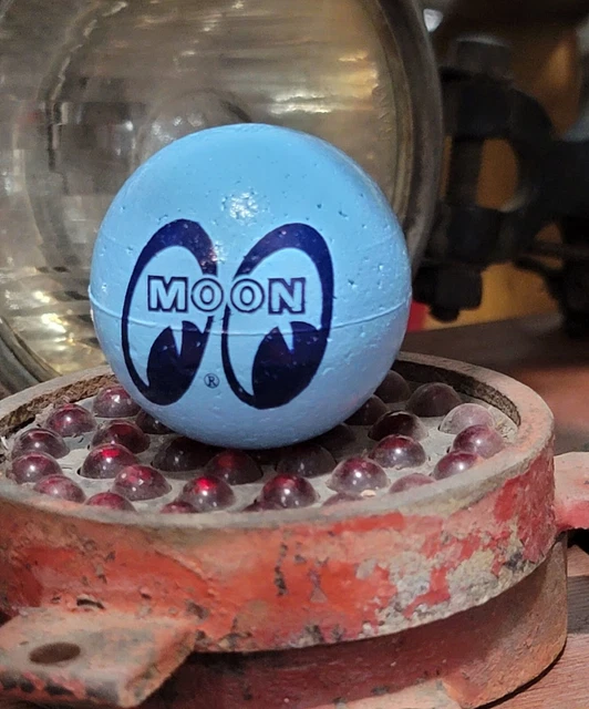 MOON Antenna TOPPER Ball Hot Rod Custom auto Mooneyes Logo car truck nhra scta