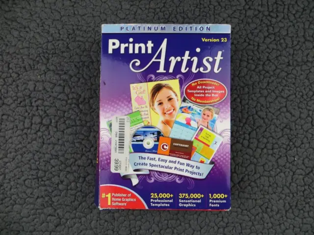 Print Artist Platinum Edition Version 23 for Windows Vista & Windows XP