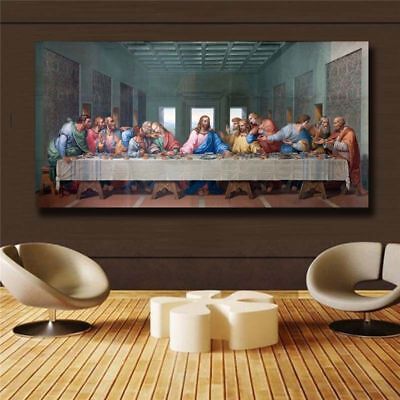 Jesus Disciples The Last Supper Canvas Prints Painting Wall Art Home Decor 1P