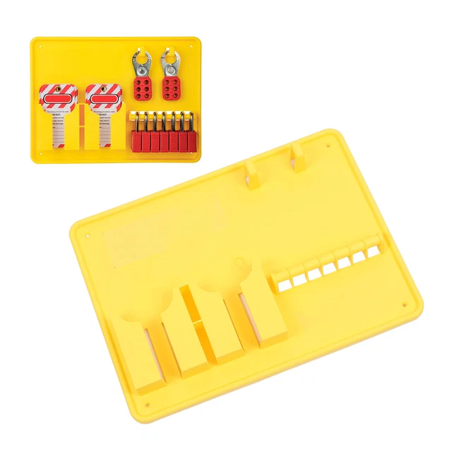 Lockout Station 9 Lock Locations Open Design Rugged Reliable Lockout Tagout