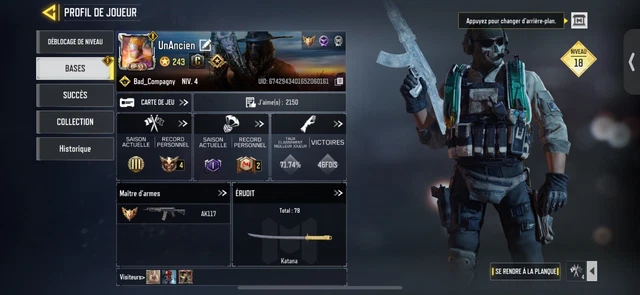 Compte Call Of Duty Mobile – Prêt à Jouer Sur Android – Compte Neuf