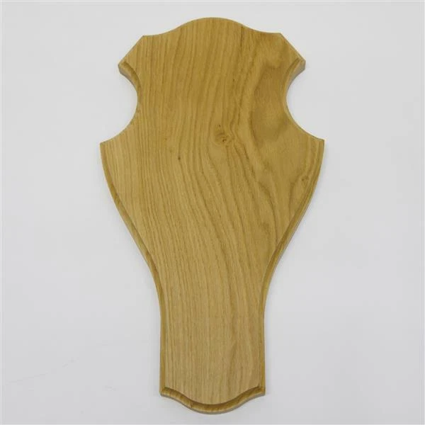 Escudo de Trofeo Romo para Talla Ciervos En Roble Claro Altura 39CM Placa Brett