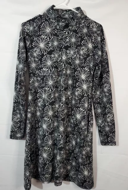 SOYBU Dress Athletic Women's Size Medium Black White 1/4 Zip Long Sleeve