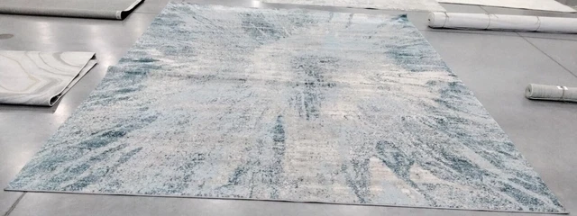 GREY / BLUE 10' X 13' Back Stain Rug, Reduced Price 1172737215 TUL228F-10