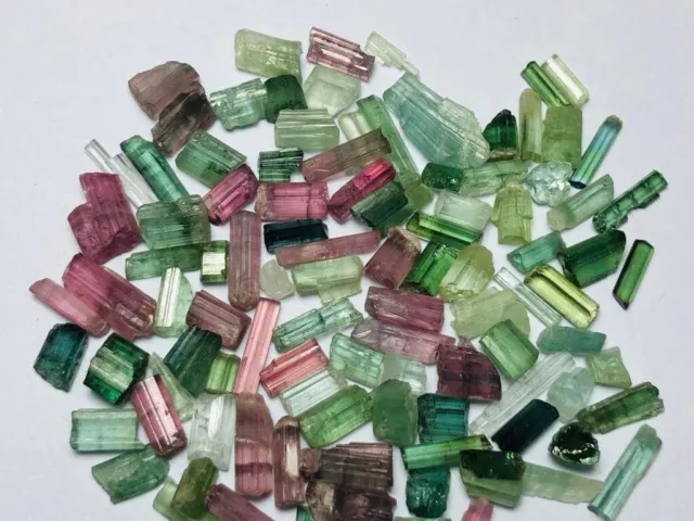45.50 Cts Natural Beautiful Multi colour  tourmaline Crystal