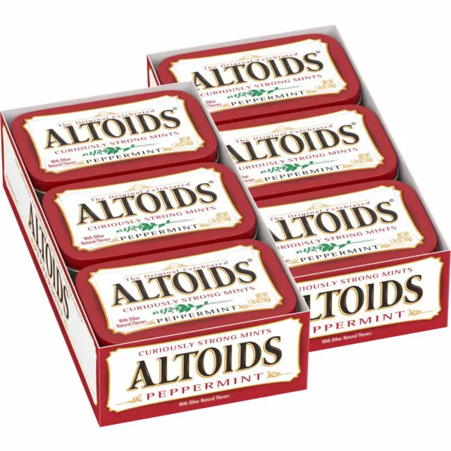 vtg Sealed Altoids Made Great Britain Metal Flip Top Tin Peppermints  unopened