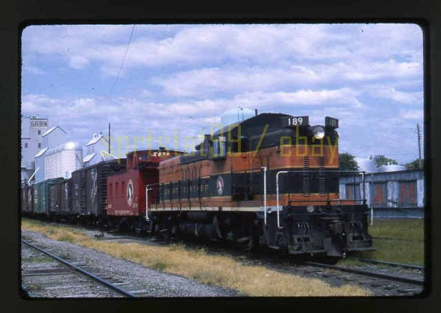 GN Great Northern EMD NW5 Locomotive #189 - Duplicate 35mm Railroad Slide