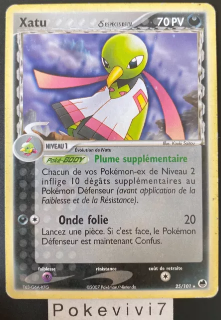 Carte Pokemon XATU 25/101 Rare Bloc EX Ile des Dragons FR OCCASION