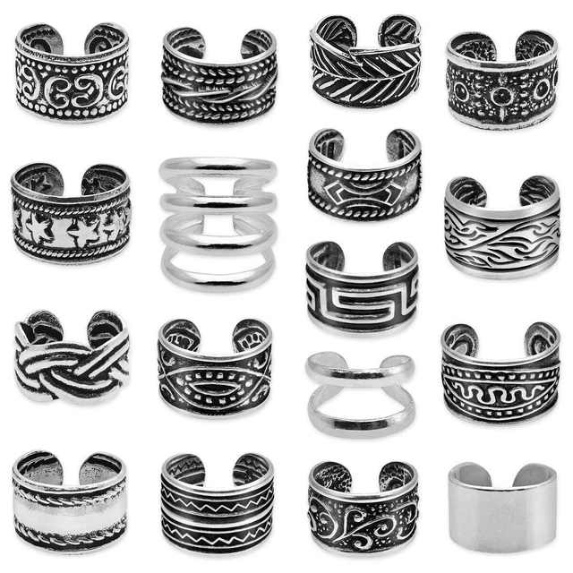 Boucle D'oreille Pince (clip) En Argent 925 Sterling - Anneau - Neuf Sans Emballage