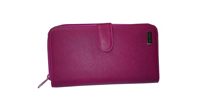 Pochette Portefeuille OXBOW Aspect Cuir – Compagnon Bleu Femme (neuf Avec étiquettes)