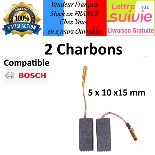 Lot De 10 Balais De Charbon 5x6x14 Mm – Pour Moteurs électriques, Générique, Carbone