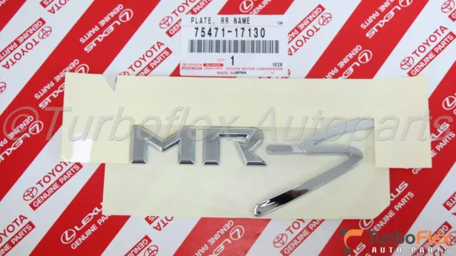 Toyota MR2 Spyder MR-S 2000-2005 Rear MR-S JDM Emblem 75471-17130