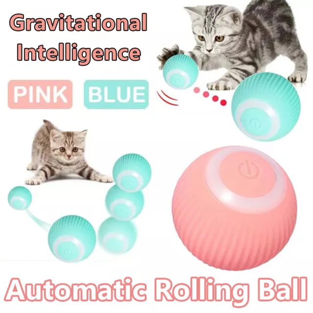 Interactive Smart Cat Toy Automatic Rolling Cat Ball Self-Moving Kitten Toys