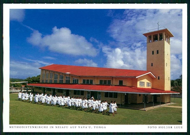 TONGA FOTO-ANSICHTSKARTE POSTKARTE POSTCARD METHODISTEN-KIRCHE FRAUEN WOMEN ua70