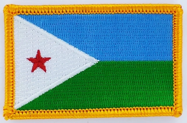 Patch Brodé Drapeau Djibouti. Pour Coudre Ou Repasser. Plusieurs Modèles Au Choix. - France - Foto 8