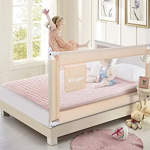 70 Inches Bed Rail for Toddlers Fold Down Safety Baby Bed 70 Inch (Upgraded)