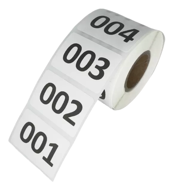 Inventory Number Stickers, Consecutive Number Labels - Self Adhesive 500 Numbers