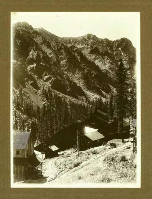 Rare, LAST CHANCE MINE & MILL, CREEDE, COLORADO 1890's LG Antique CABINET PHOTO