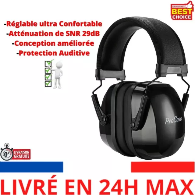 Procase Casque Anti Bruit Enfant Bébé, Protection Auditive, Réglable Confortable