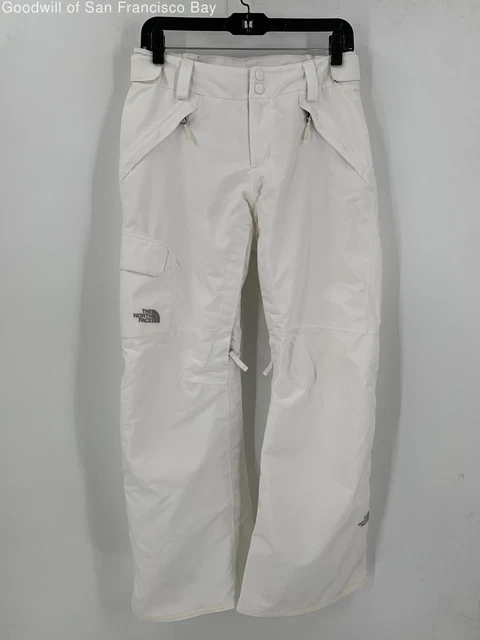The North Face Womens White Hyvent Insulated Ski Snowboarding Pants Size Small